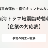【企業の対応チェック表】南海トラフ地震臨時情報に企業はどう動くべきか？想定される影響と対応策を解説